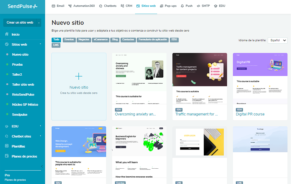 Tener un sitio especialmente dedicado a tu publicidad de navidad también es una gran estrategia