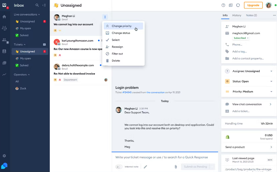 Tidio ofrece una herramienta web potenciada con inteligencia artificial