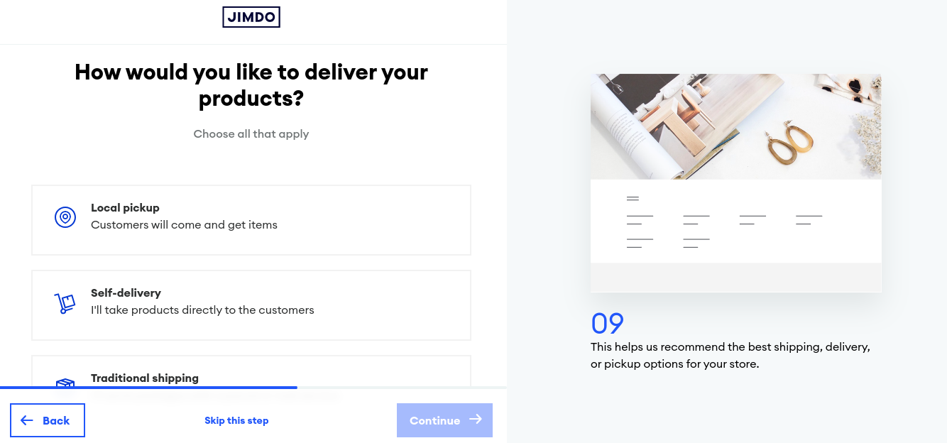 Чтобы персонализировать процесс разработки, клиенту нужно заполнить анкету перед доступом к конструктору