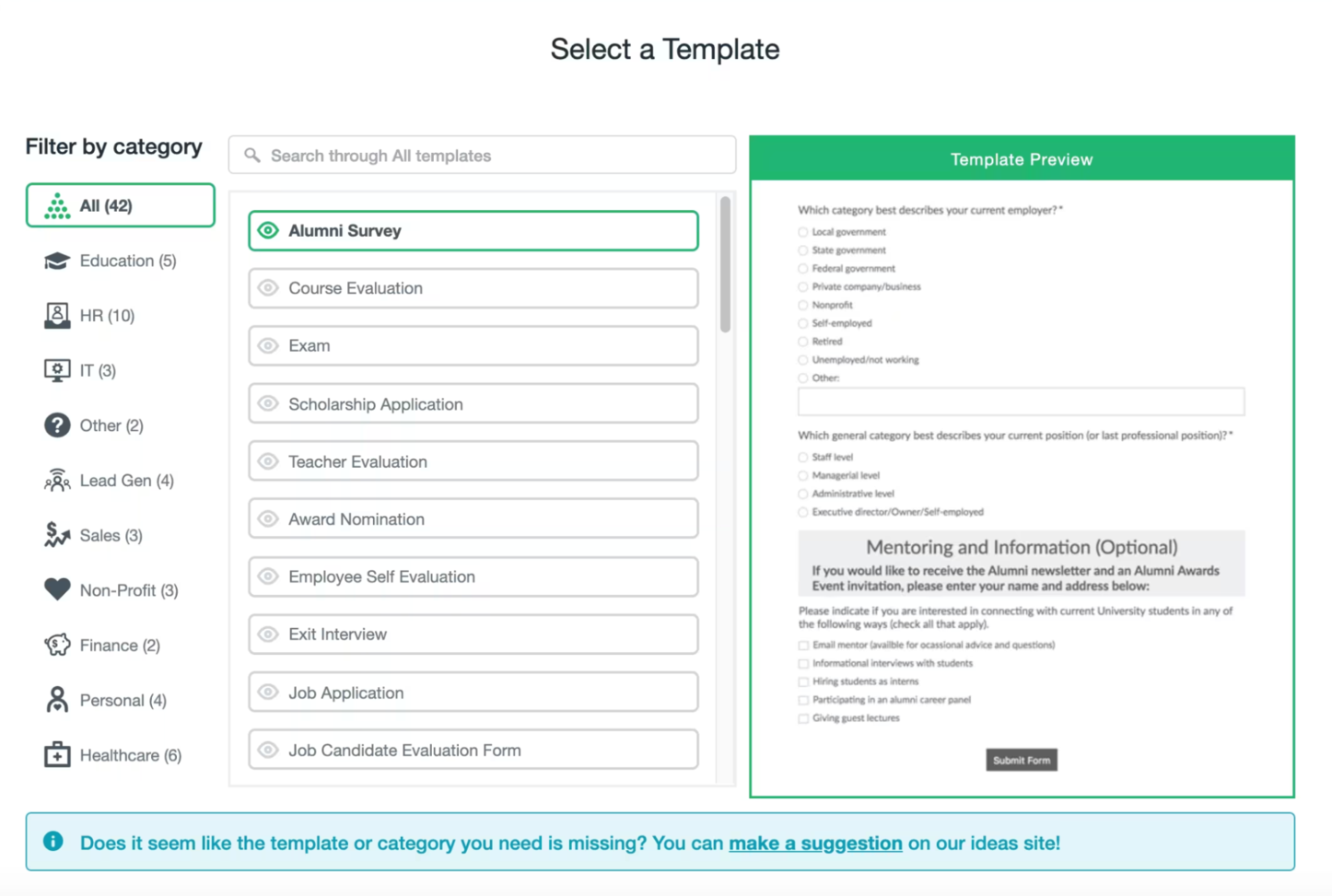 form template form template