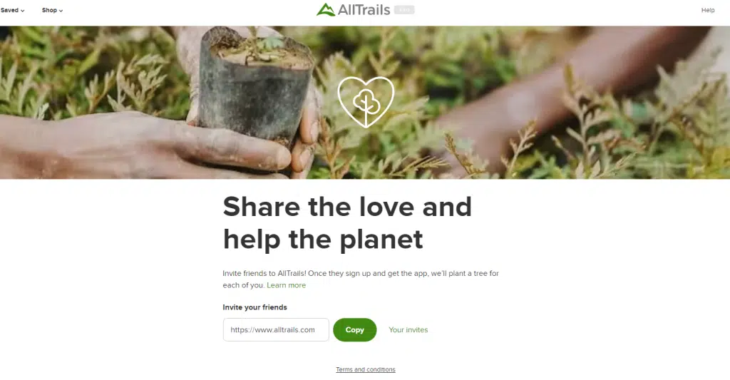 Реферальная программа AllTrails. Источник Реферальная программа AllTrails. Источник