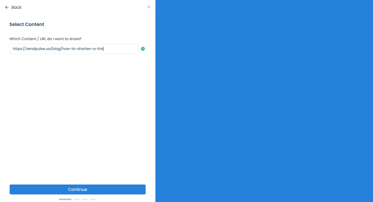 Створення короткого URL у сервісі Sniply