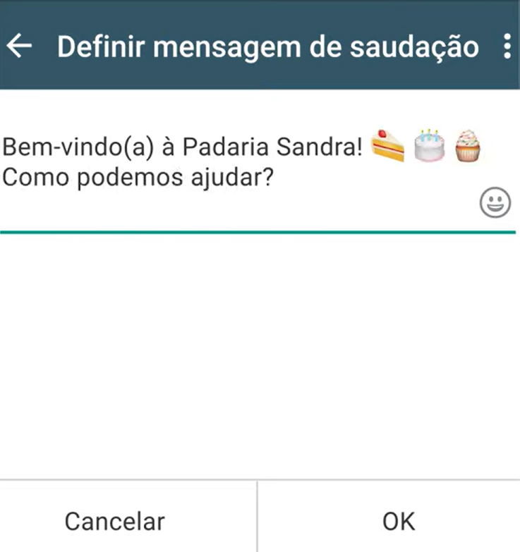 ferramentas-whatsapp-business-criando-mensagem-de-saudação