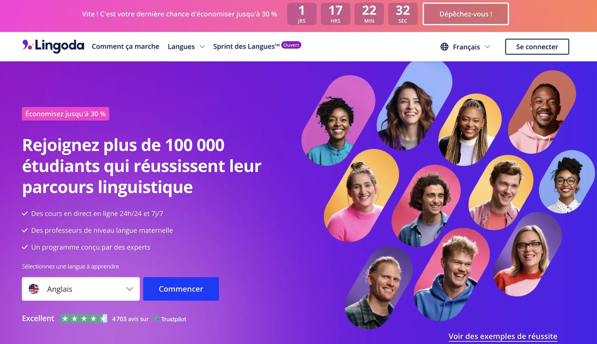 Le positionnement de la marque Lingoda