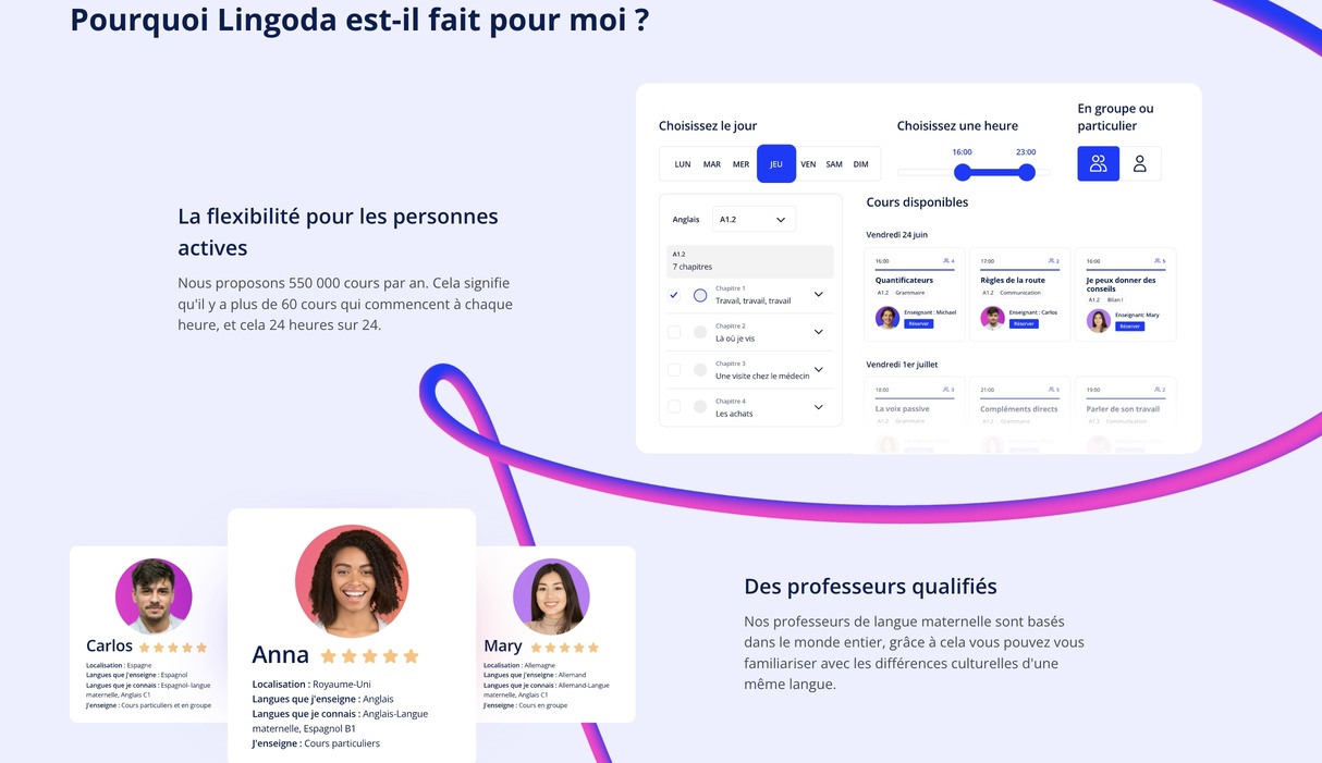 La plateforme d'apprentissage en ligne de Lindoga explique clairement les différentes solutions qu’elle offre