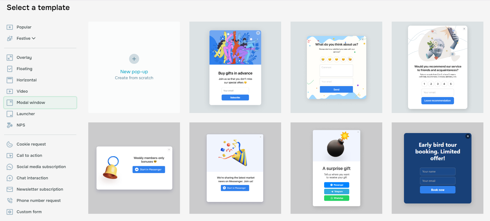 pop-up template collection pop-up template collection