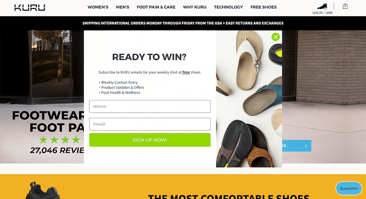 Los pop-ups de regalo son igualmente de efectivos en tu sitio web