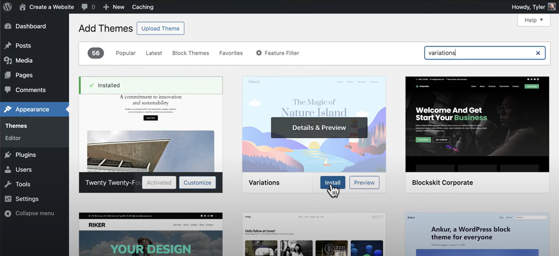 site-institucional-wordpress