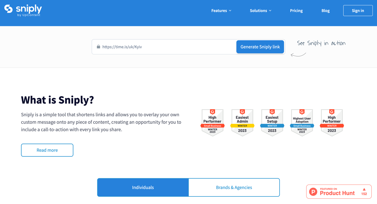 Тестування сервісу Sniply