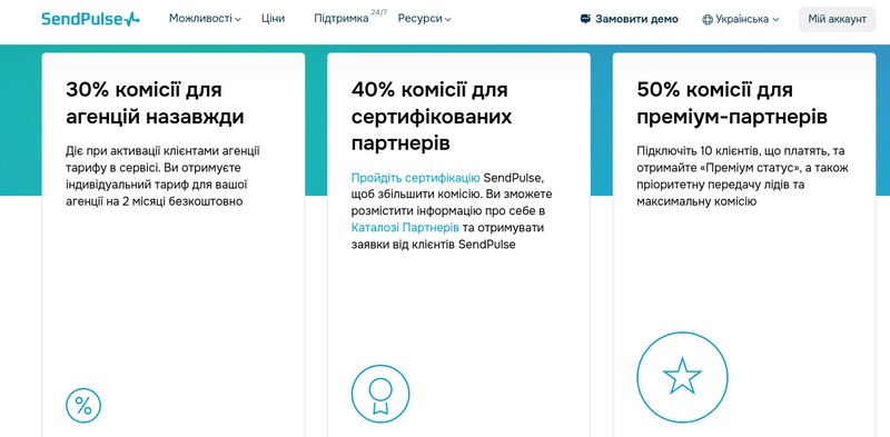 Партнерська програма SendPulse Партнерська програма SendPulse