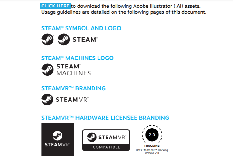 Брендбук компанії Steam. Джерело Брендбук компанії Steam. Джерело