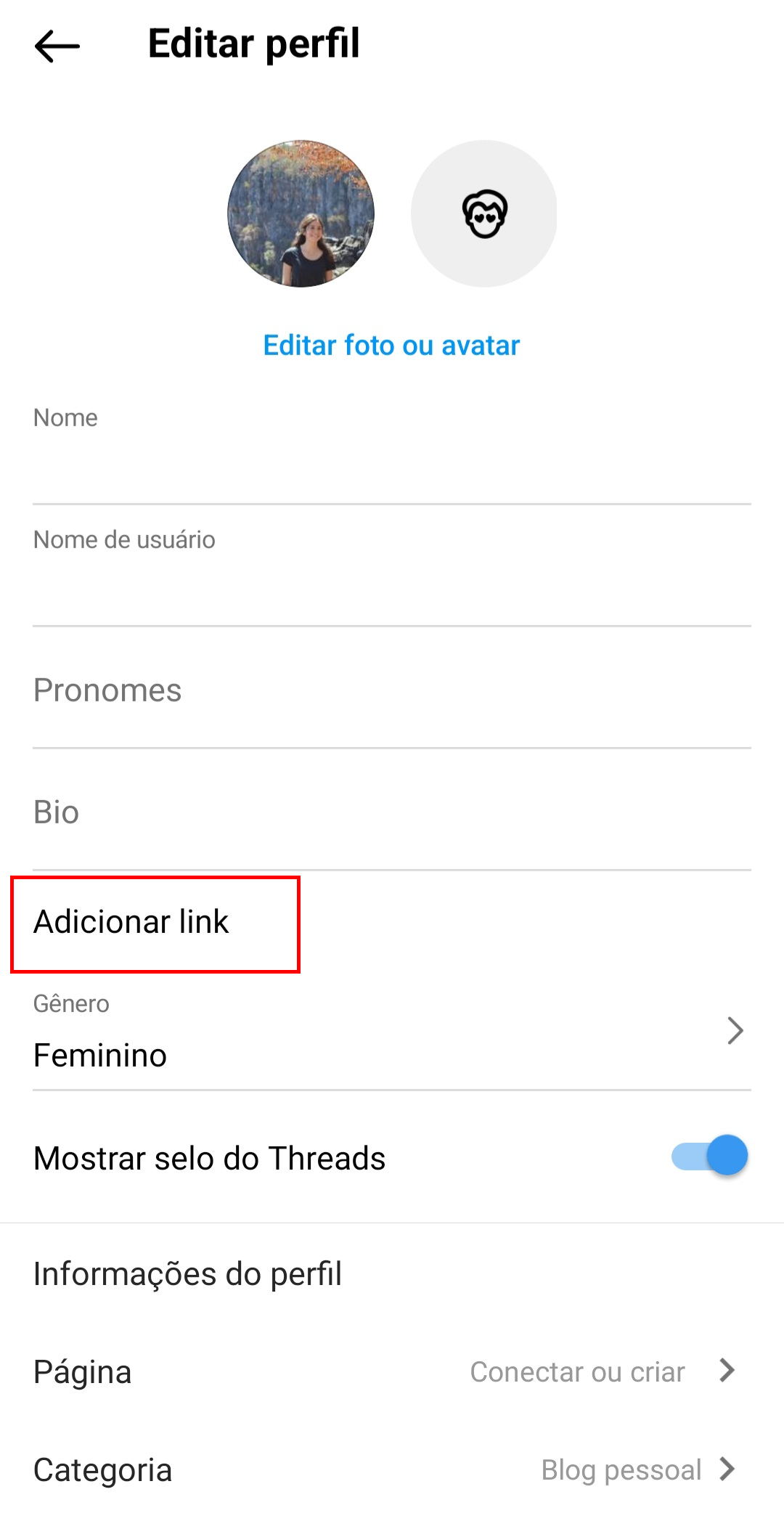 como-colocar-link-do-whatsapp-no-instagram-segundo-passo