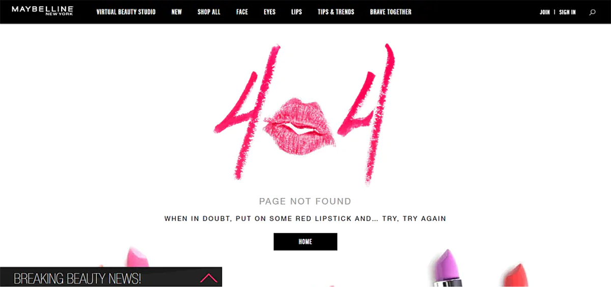 Una página de error 404 original ofrecerá una mejor experiencia al usuario Una página de error 404 original ofrecerá una mejor experiencia al usuario