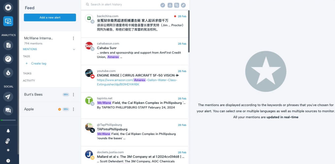 Mention es una de las herramientas para marketing en Facebook más populares