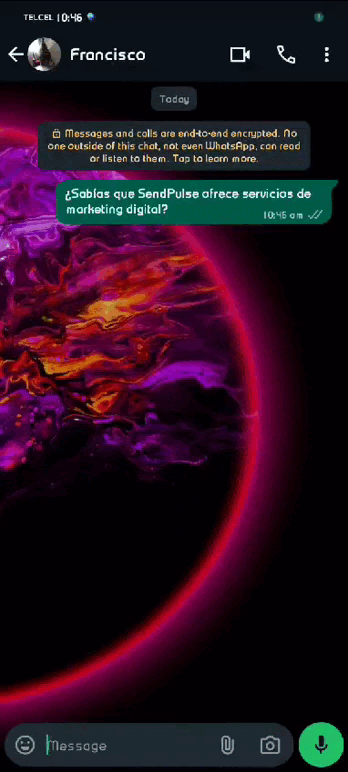 Editar un mensaje de WhatsApp en Andtroid es fácil e intuitivo