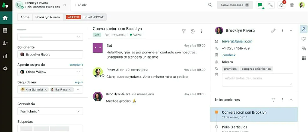 Zendesk es una de las herramientas para planes de lealtad más populares