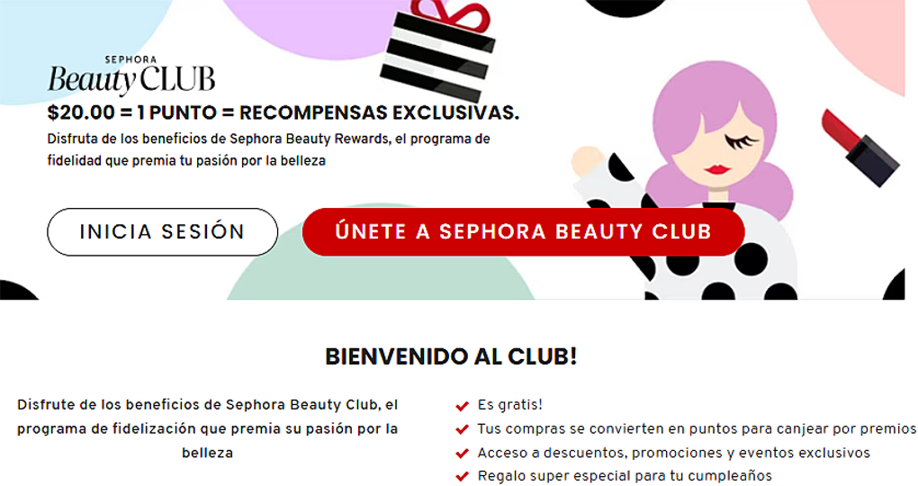 Sephora ofrece uno de los mejores ejemplos de programas de lealtad Sephora ofrece uno de los mejores ejemplos de programas de lealtad