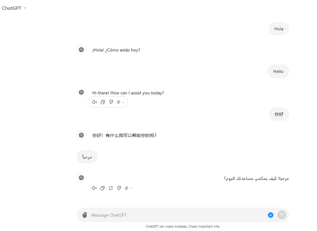 ChatGPT puede seguir fácilmente conversaciones en distintos idiomas ChatGPT puede seguir fácilmente conversaciones en distintos idiomas