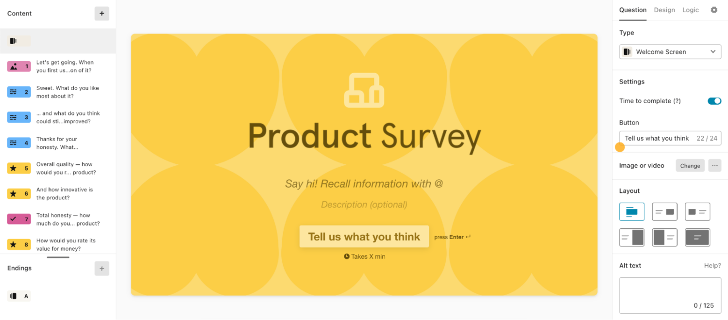 product survey product survey