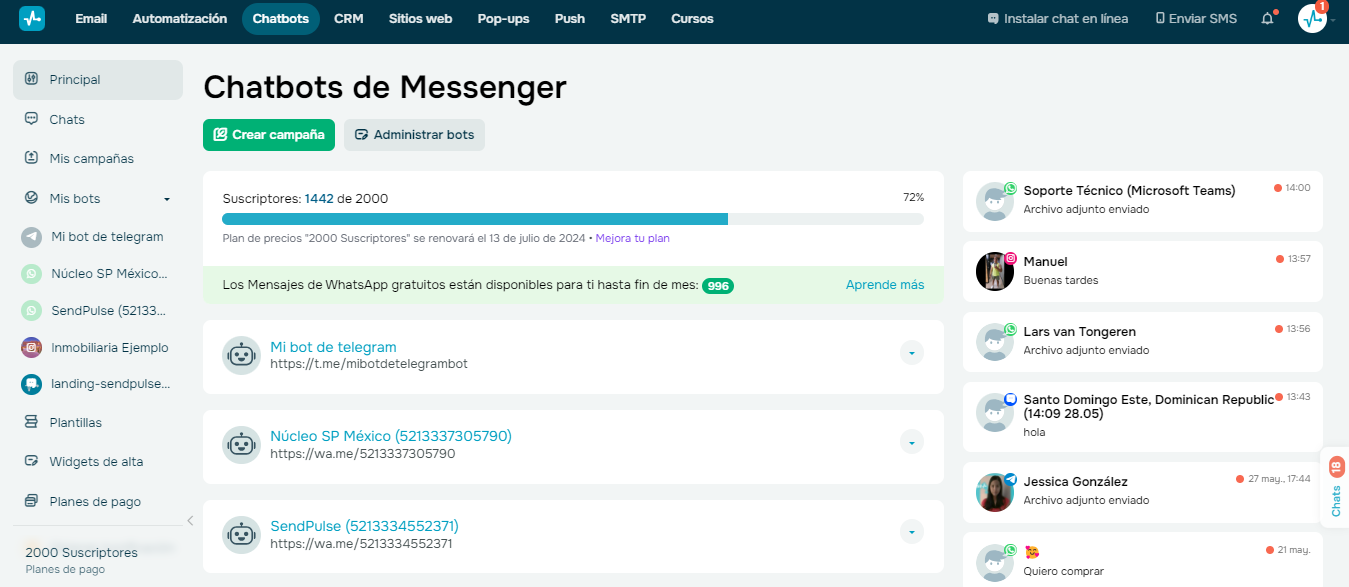 SendPulse es una gran herramienta para implementar la IA en WhatsApp SendPulse es una gran herramienta para implementar la IA en WhatsApp