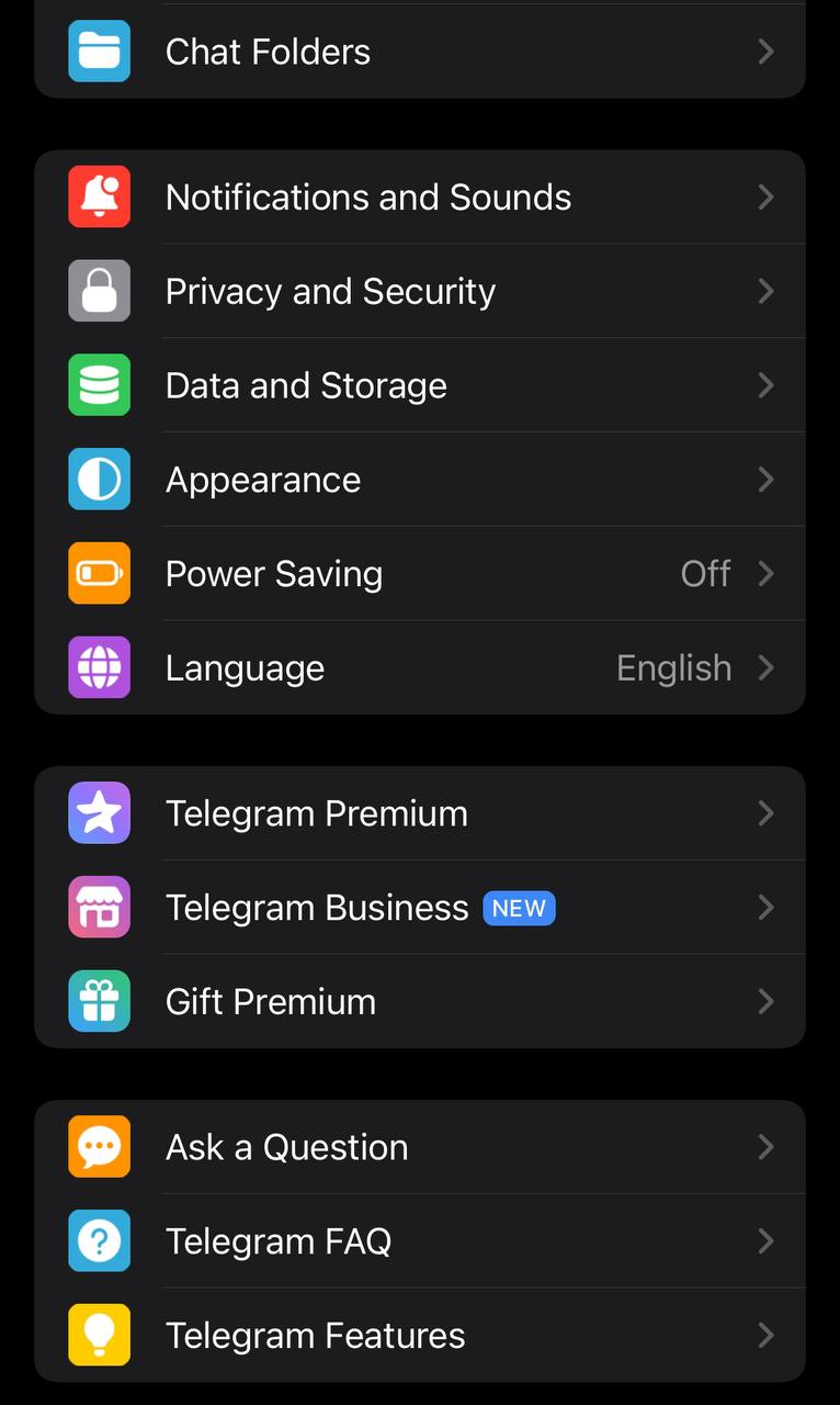 Passer à Telegram Business