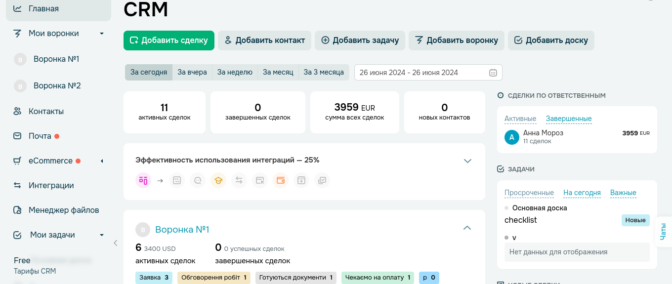 CRM от SendPulse