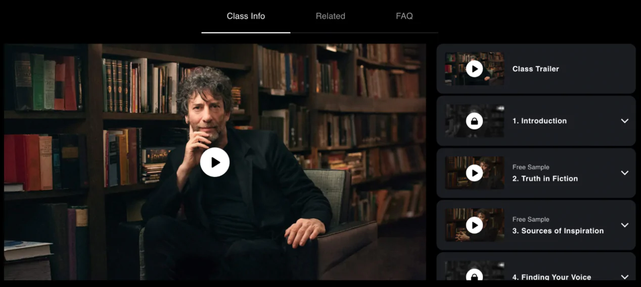 El curso digital de Neil Gaiman ofrece una gran estructura para sus estudiantes El curso digital de Neil Gaiman ofrece una gran estructura para sus estudiantes