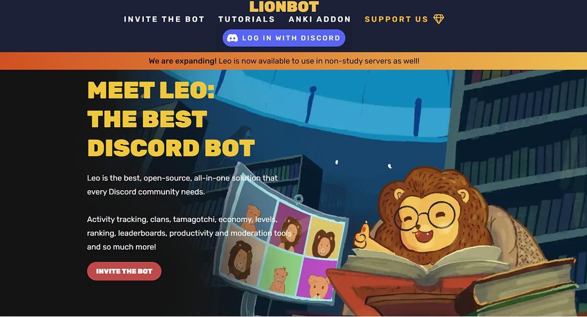 LionBot es uno de nombres para bots más creativos para chatbots