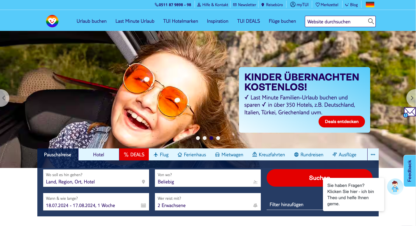 Alman izleyicisi için web sitesi kişiselleştirme örneği Alman izleyicisi için web sitesi kişiselleştirme örneği