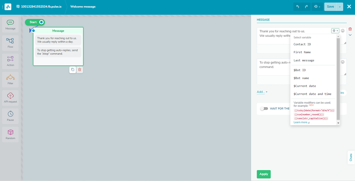 Crear un chat en vivo es fácil usando SendPulse