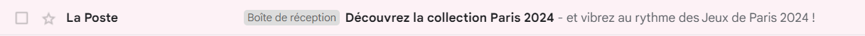 Un email avec un pré-en-tête bien lié à l’objet
