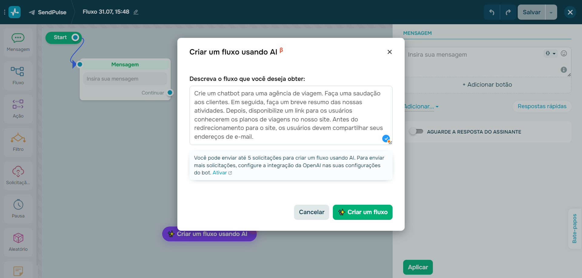 inteligencia-artificial-whatsapp-servico-de-chatbot-da-sendpulse