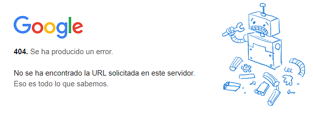 La página de error 404 es una de las peores experiencias de navegación.