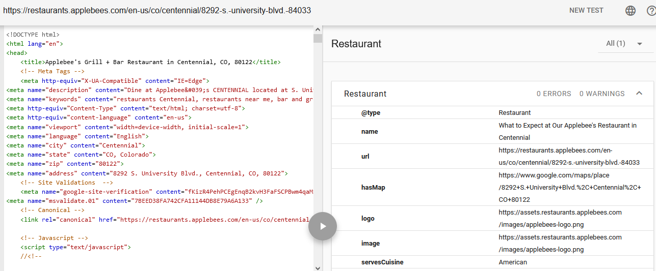 local SEO schema for a restaurant website local SEO schema for a restaurant website