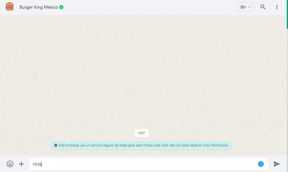 Automatizar WhatsApp ayuda a Burger King a atender pedidos de los clientes