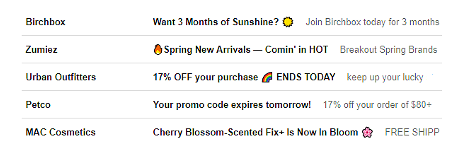 Unicode permite hacer fácilmente asuntos de email más llamativos Unicode permite hacer fácilmente asuntos de email más llamativos