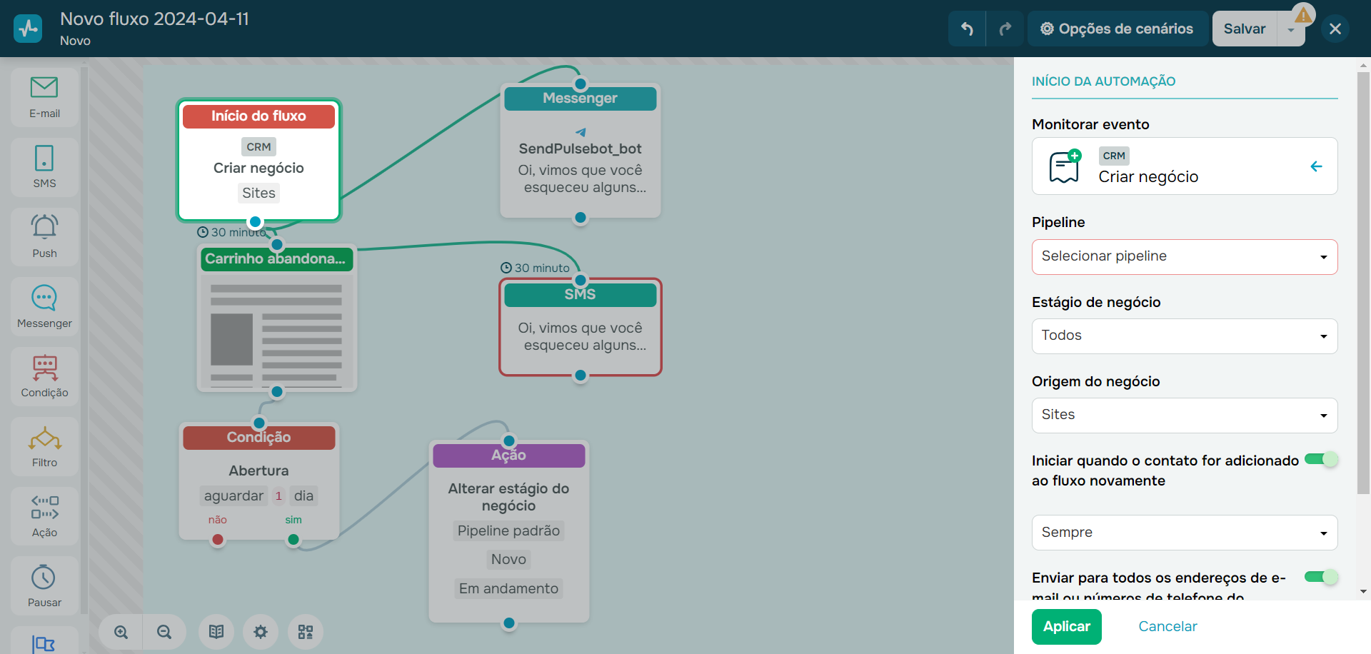 social-media-marketing-servico-de-automacao-360-da-sendpulse