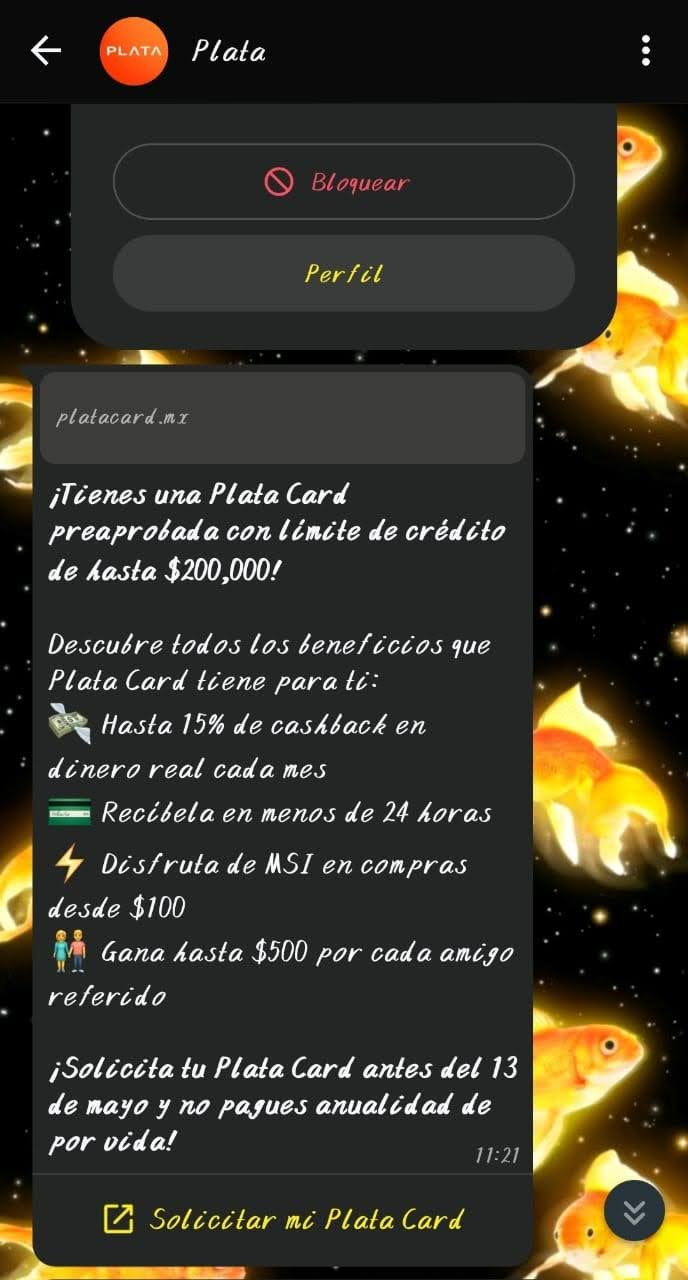 WhatsApp automatizado de Plata