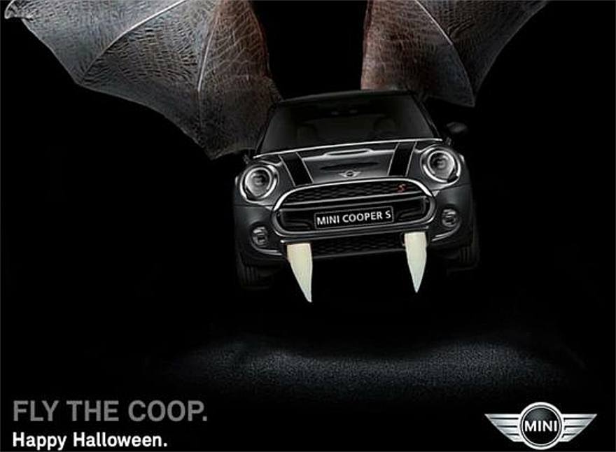 Los anuncios publicitarios de Halloween de Mini Cooper han sido populares y celebrados
