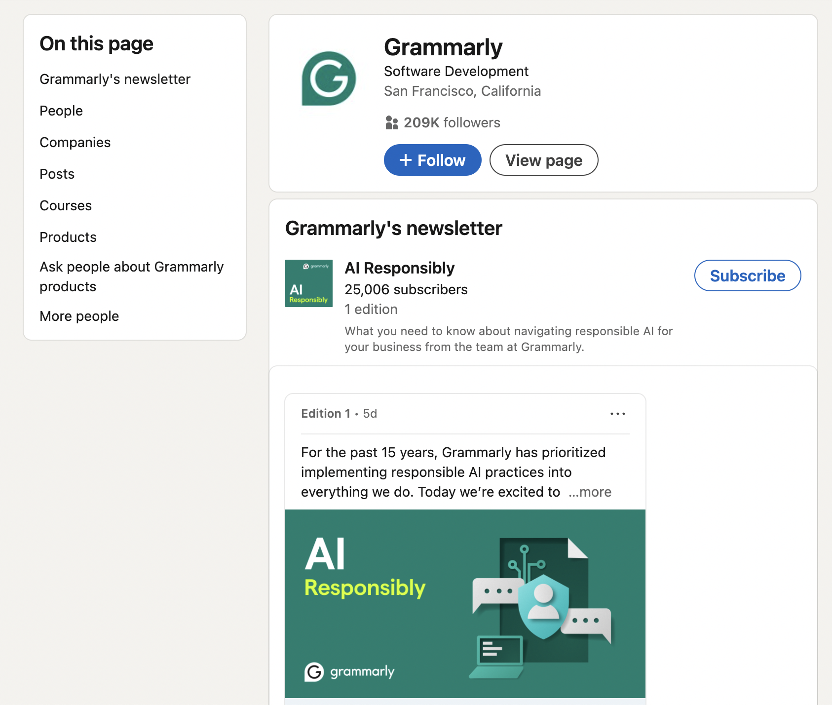 Grammarly регулярно публікує оновлення сервісу в LinkedIn Grammarly регулярно публікує оновлення сервісу в LinkedIn