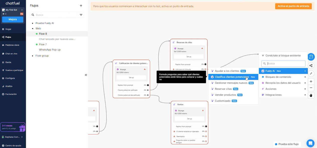 Chatfuel es un chatbot software popular y fácil de usar Chatfuel es un chatbot software popular y fácil de usar
