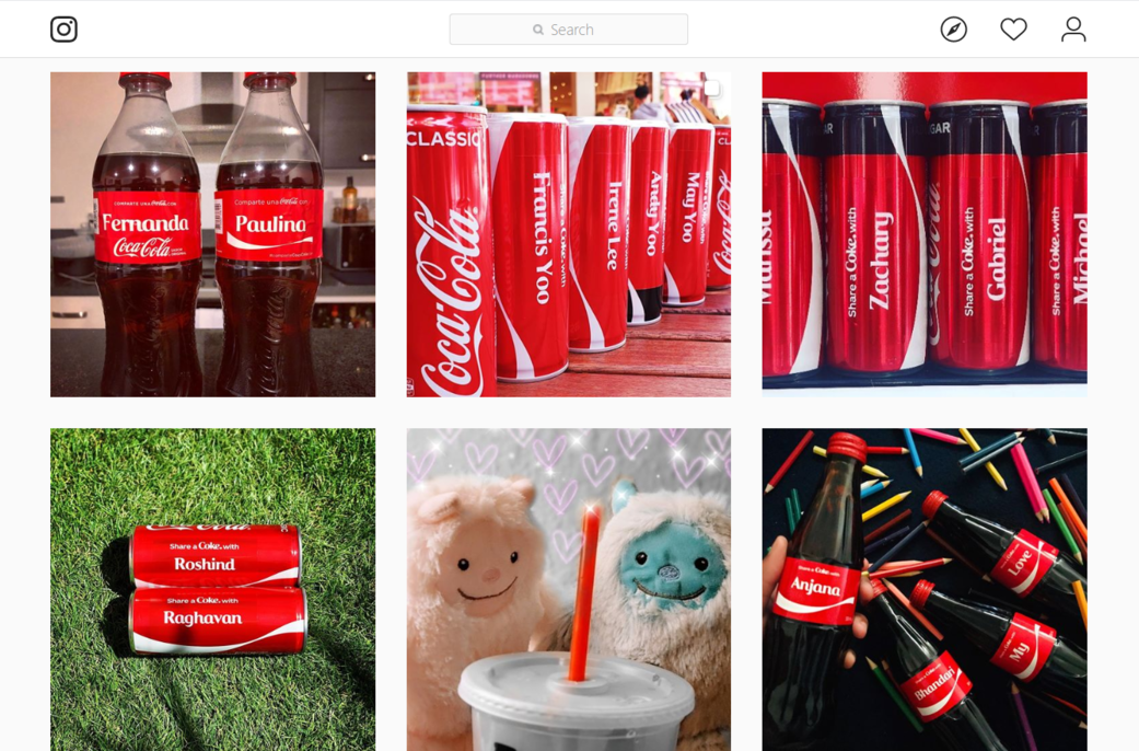 post realizzati per la campagna Share a Coke post realizzati per la campagna Share a Coke