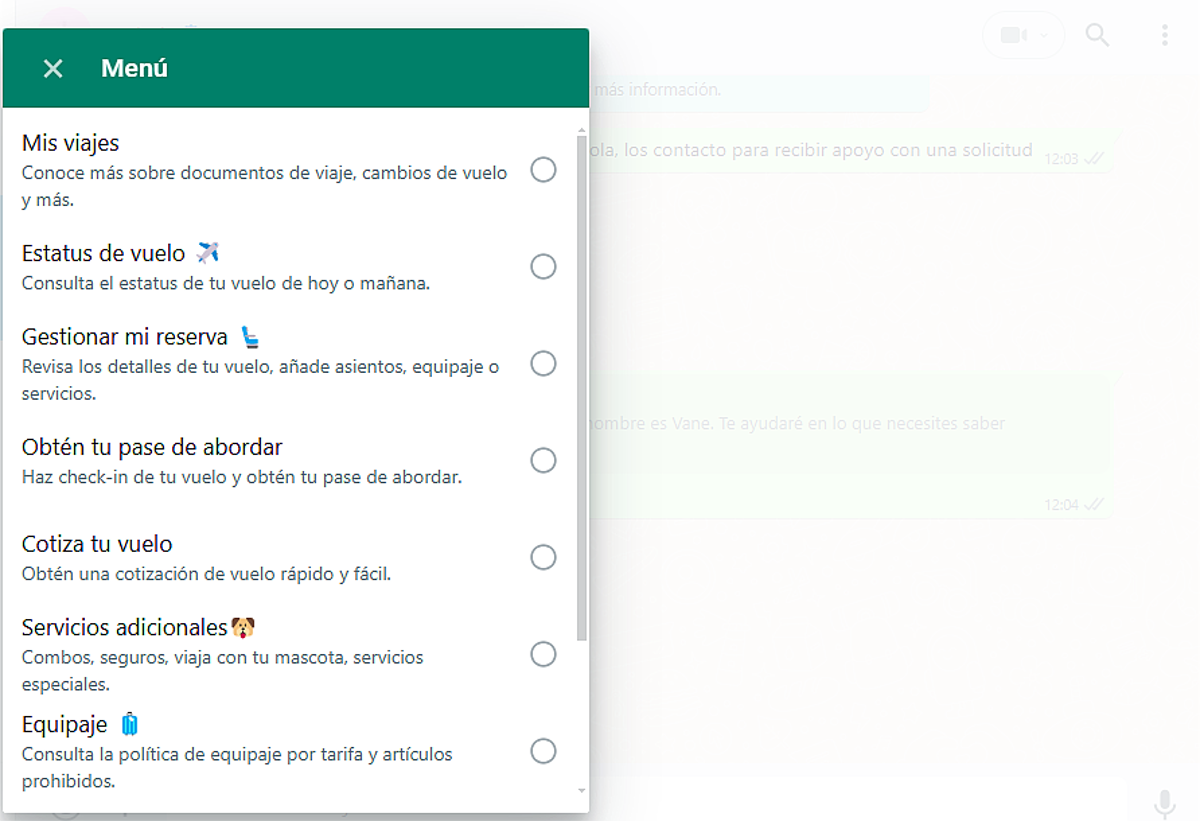 El uso de botones puede hacer la interacción con el chatbot más amigable El uso de botones puede hacer la interacción con el chatbot más amigable