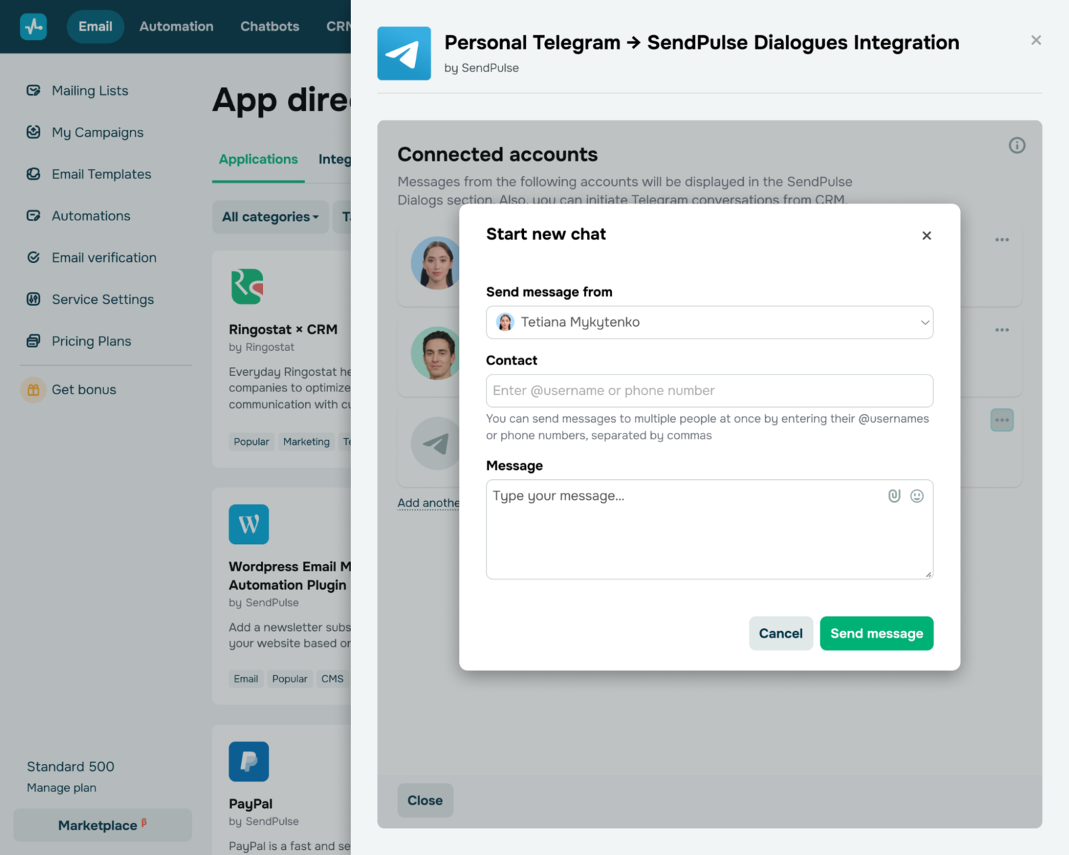 using Telegram CRM integration using Telegram CRM integration