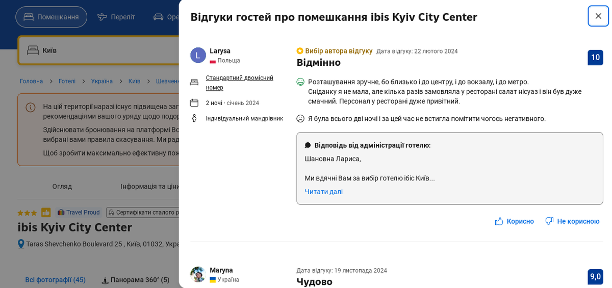 Система відгуків на сайті Booking.com Система відгуків на сайті Booking.com