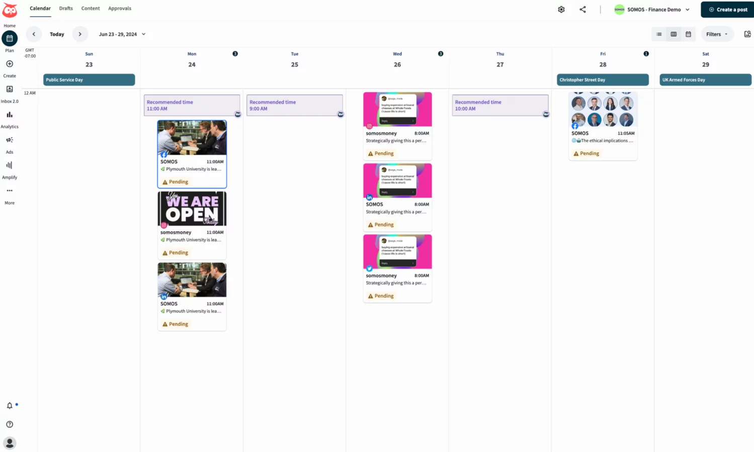 Scheduling content Scheduling content