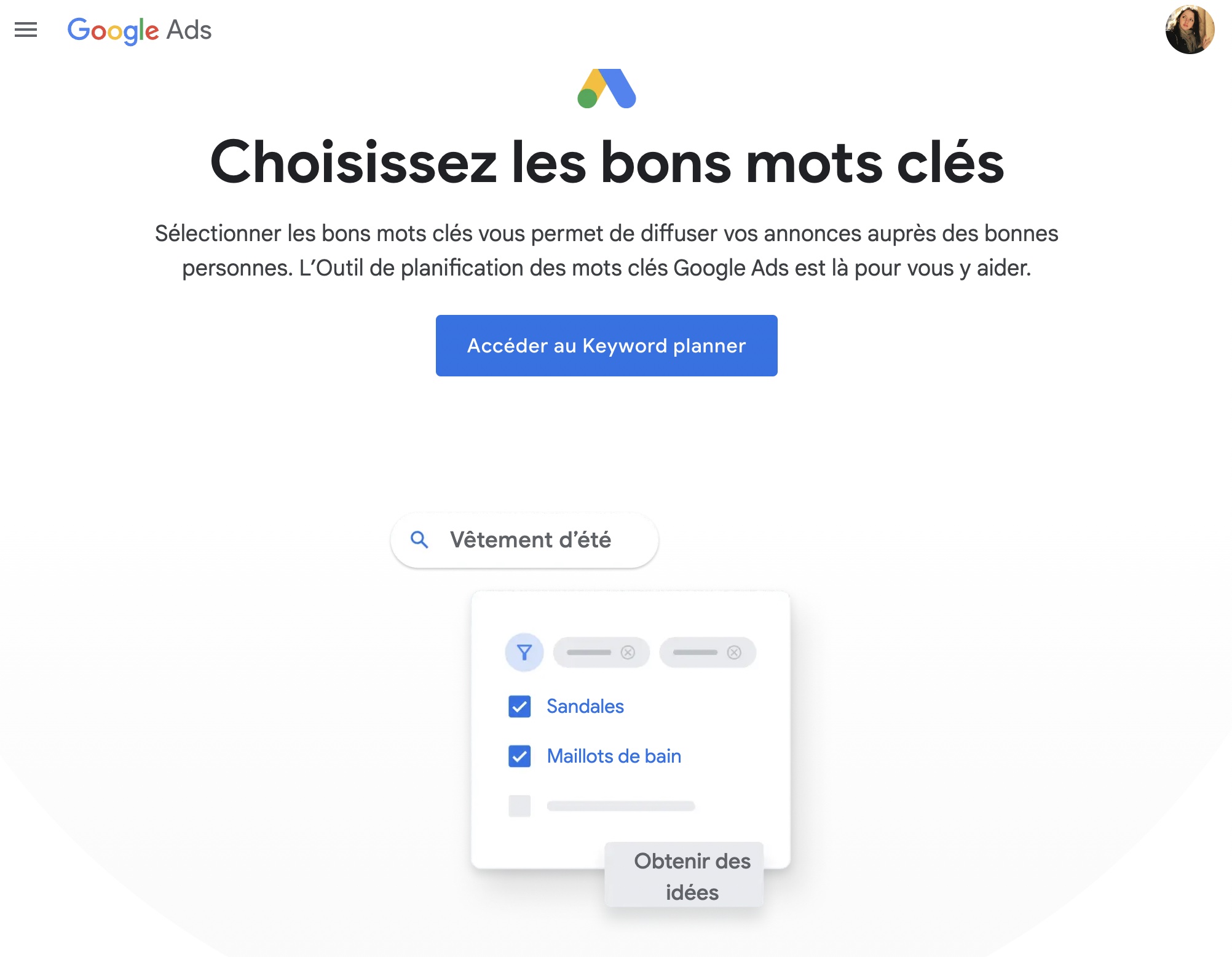 Google Keyword est un outil gratuit et facile à utiliser
