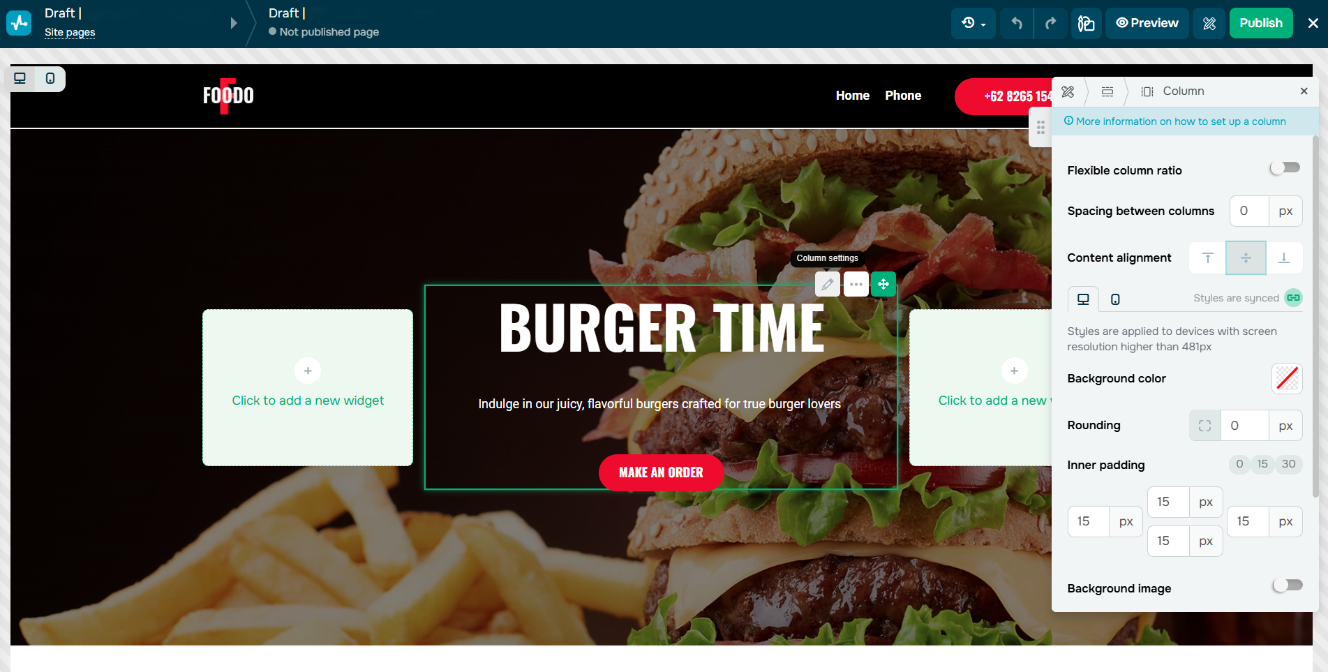 Editing a website Editing a website