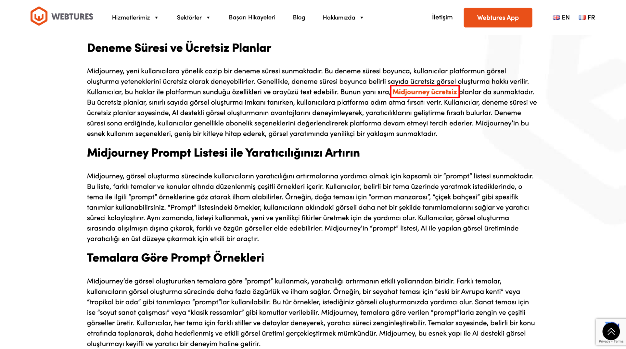 sitesindeki iç bağlantı sitesindeki iç bağlantı
