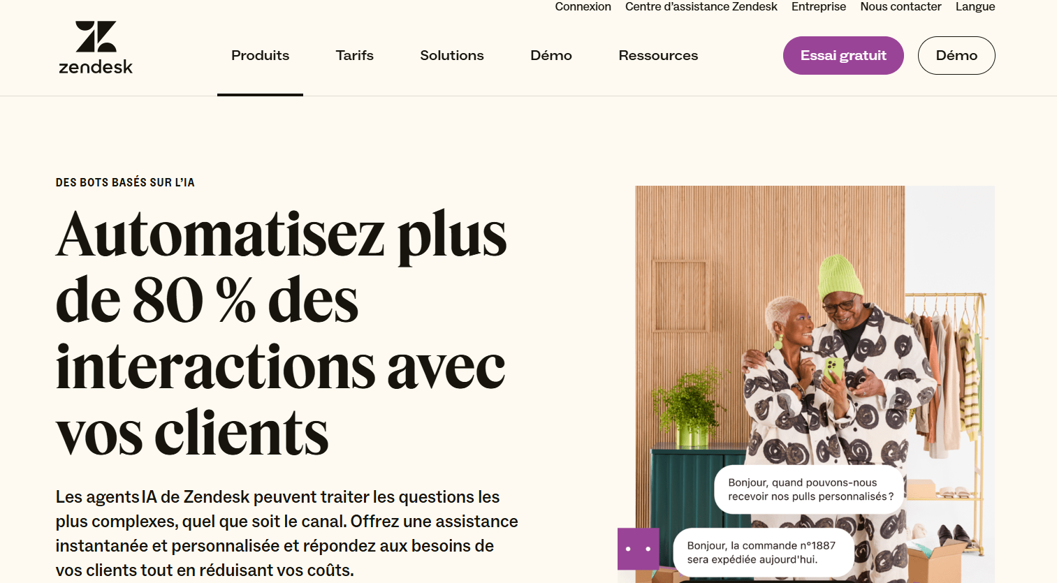 Zendesk vous permet de créer des chatbots AI sans codage